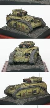 Imperial Macharius 'Vulcan' Bronze at Hussar 2011 Closeup by MadFlyArtStudio