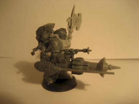 Grey Knights techmarine with conversion beamer by aroc71