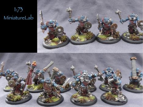 Trollbloods Kriel Warriors by 1a73MiniatureLab