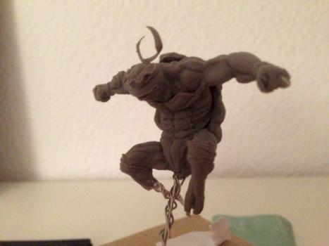 WiP; Turtle Michelangelo - flying dragon 54 mm by taurus-82