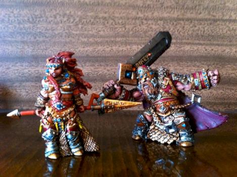 fire giant queen and king by Eilean
