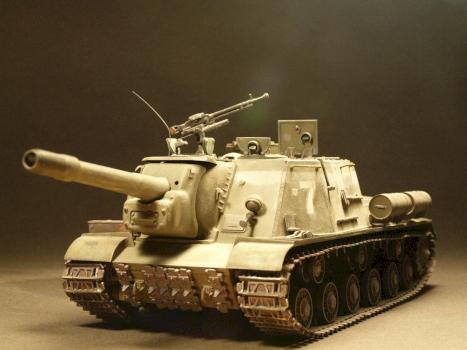 1/35 BUILT ITALERI Russian ISU-152 self-propelled gun by Finecraftpoland