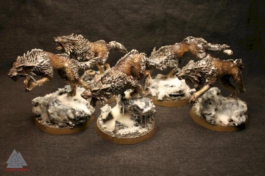 Fenrisian Wolf Pack by Valknut Painting