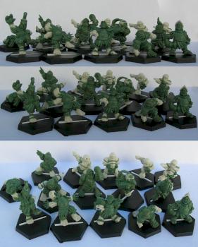 Halfling team for Willy Miniatures by Sergus