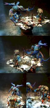 Daemon Prince vs Space Wolf by Tryzna