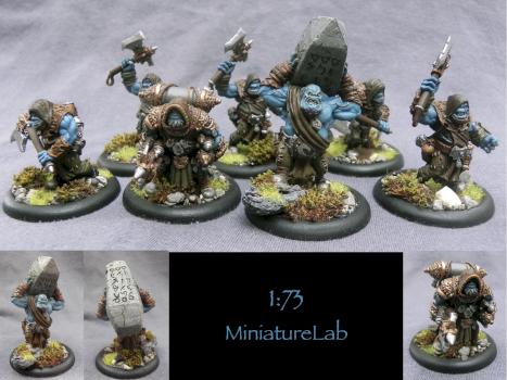 Stonebearer and Stonescribes + Stonescribe Elder by 1a73MiniatureLab