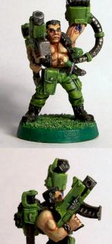 Catachan Imperial Guard Captain by Warlokk
