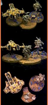 Tau vs. Tyranid Diorama by Serafin