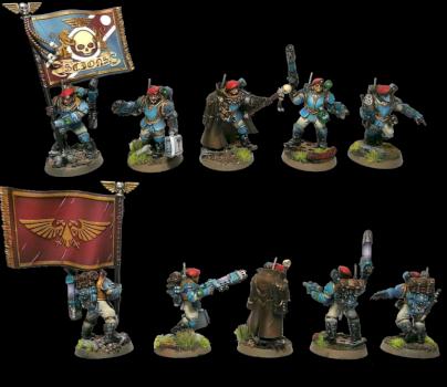 Militarum Tempestus Scions Command Squad by eresov