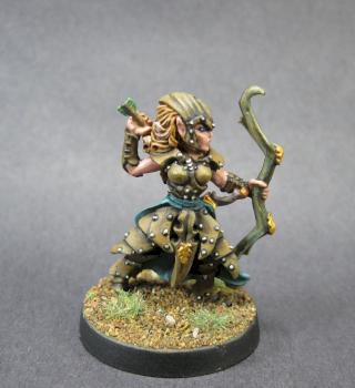 chainmail: Female Wood Elf Scout by mikecarrero