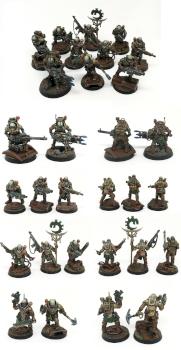 Warhammer 40k Genestealers cult shadow war armageddon team by Kamenina