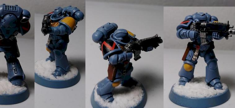 First Mini, Dark Imperium Primaris Intercessor Space Wolf by Thyrr