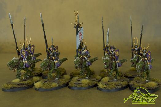 Dark Elves Drakespawn Knights by Mad Crow Studio