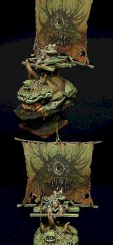Nurgle Chaos Lord on Deamonic Mount by slawek
