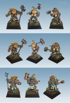 Tir-Na-Bor Female Dwarfs Khor Warriors by aurelio