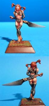 Fianna Female Barbarian Warrior Keltois by DavideB