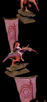 Chaos Daemons Herald of Slaanesh on Steed with Battle Standard Bearer by slawek