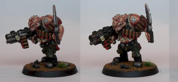 Ogryn with Ripper Gun by KujoPainting