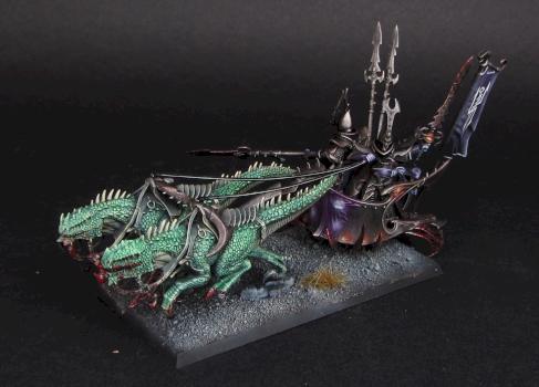 Dark Elves Cold ones Chariot by Awaken Realms