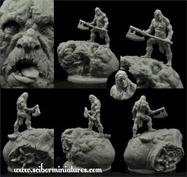 Extremely Barbaric Barbarian  28mm/32mm by Scibor