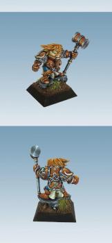 Female Dwarf Khor Warrior by aurelio
