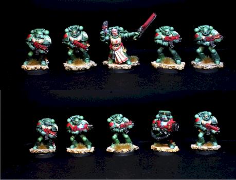 Dark Angels Tactical Squad by loorg