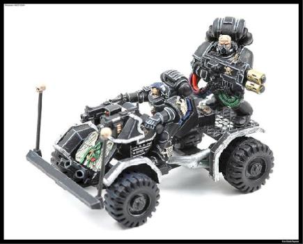 Ravenwing attack bike, version II by Paul Blue