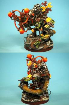 Ork big mek with shokk attack gun by a vince