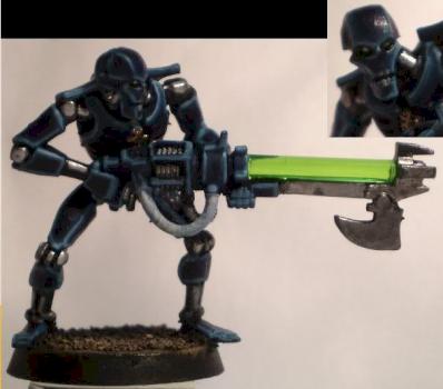Necron Warrior Test Paint by hugo