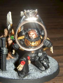 Games Workshop WH40K Converted Space Marine Ring Bearer by Middle Pillar Path