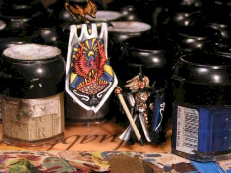 High Elf bannercarrier WIP by Gilrael