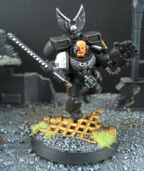Games Workshop WH40K Black Templar Assault Marine by Middle Pillar Path