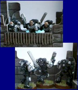 Black Templar Initiates fighting by Sigismund