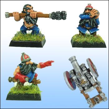 Dwarf cannon and crew by Wild