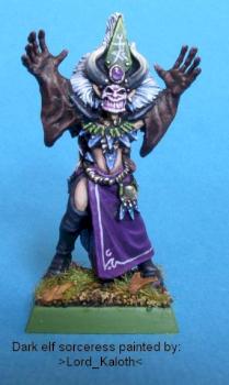 Dark elf sorceress by Lord Kaloth
