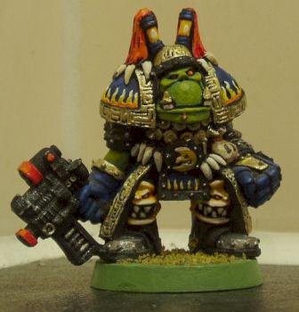 Bad Moon Ork Warboss by gork