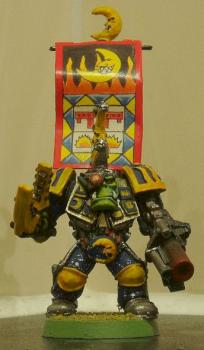 Bad Moon Ork Warlord In Power Armour by gork