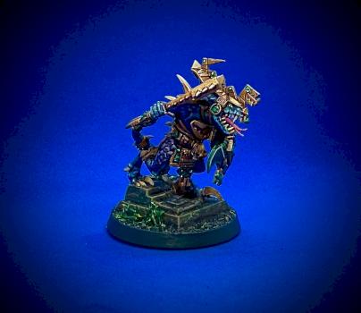 Saurus Oldblood about to open up a can of Jurassic on you! by Nighbreeze