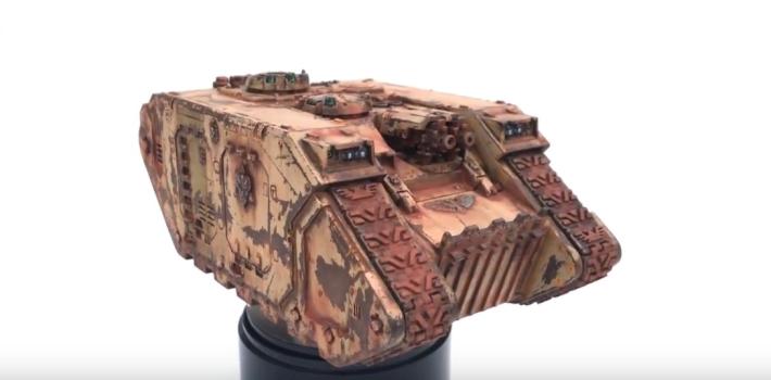 Warhammer 40K Death Guard Themed Tank by TalkWargaming