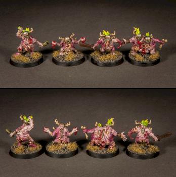 Warhammer 40k Rogue Trader Gellerpox Infected Glitchlings by Green_Brush