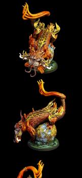 The Fire Dragon from Rising Sun boardgame by Zik