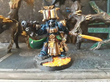 Salamander librarian in terminator armor by Dugefreshness