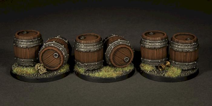 Warhammer Age of Sigmar Barrels / Objective markers by Green_Brush