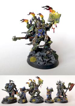 Chaos Space Marine Dark Apostle and Dark Disciples by Jambot