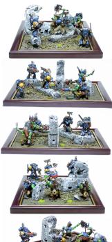 Diorama - Space Wolves vs Orks #2 by Vinni Pooh
