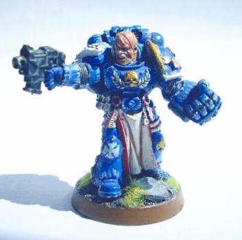 Space Marine Ultramarine Veteran by Grefo