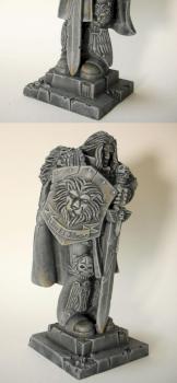 Statue of the Primarch of the Dark Angels Lion El'Jonson by mutchee