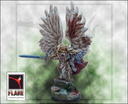 'Archangel' - Painted as Blood Angels Primarch Sanguinius by darrenlysenko