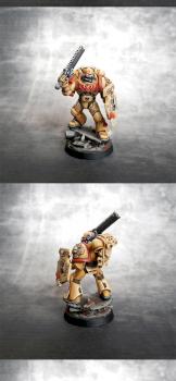 Warhammer 40K - Space marine commander - Imperial Fists by patttttry85