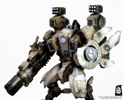 Tau Empire Riptide Battlesuit by ThirdEyeNuke